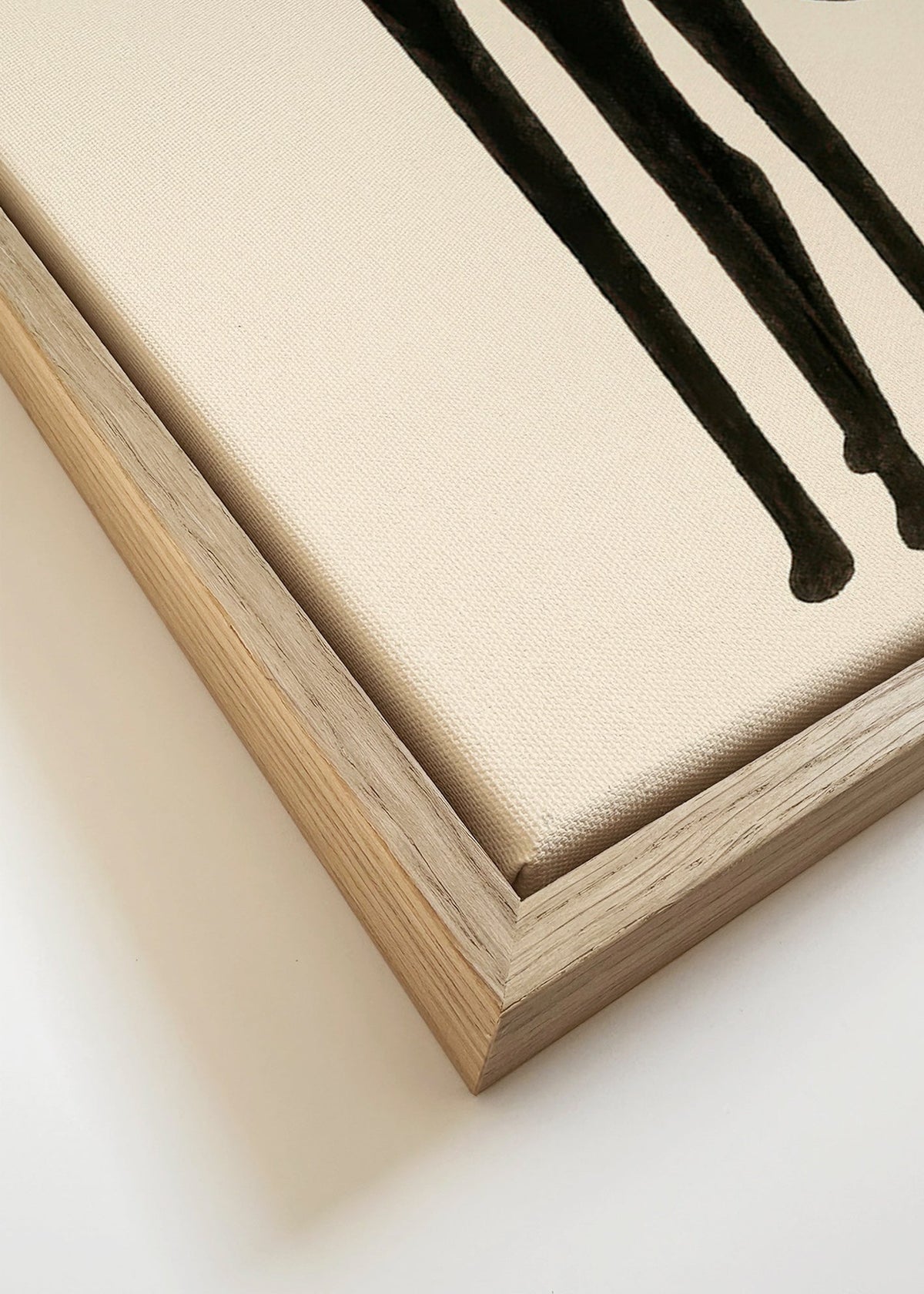 Plakat z wydłużoną sylwetką kota – Canvas detail