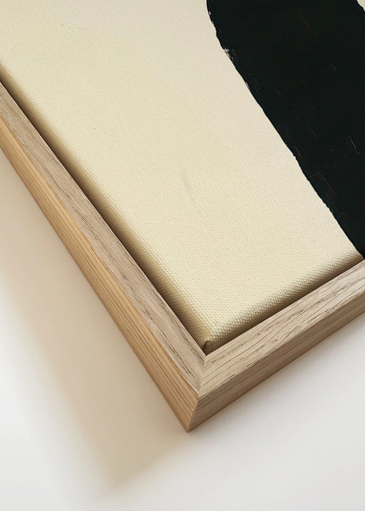 Obraz abstrakcyjny z wydłużonymi sylwetkami – Canvas detail