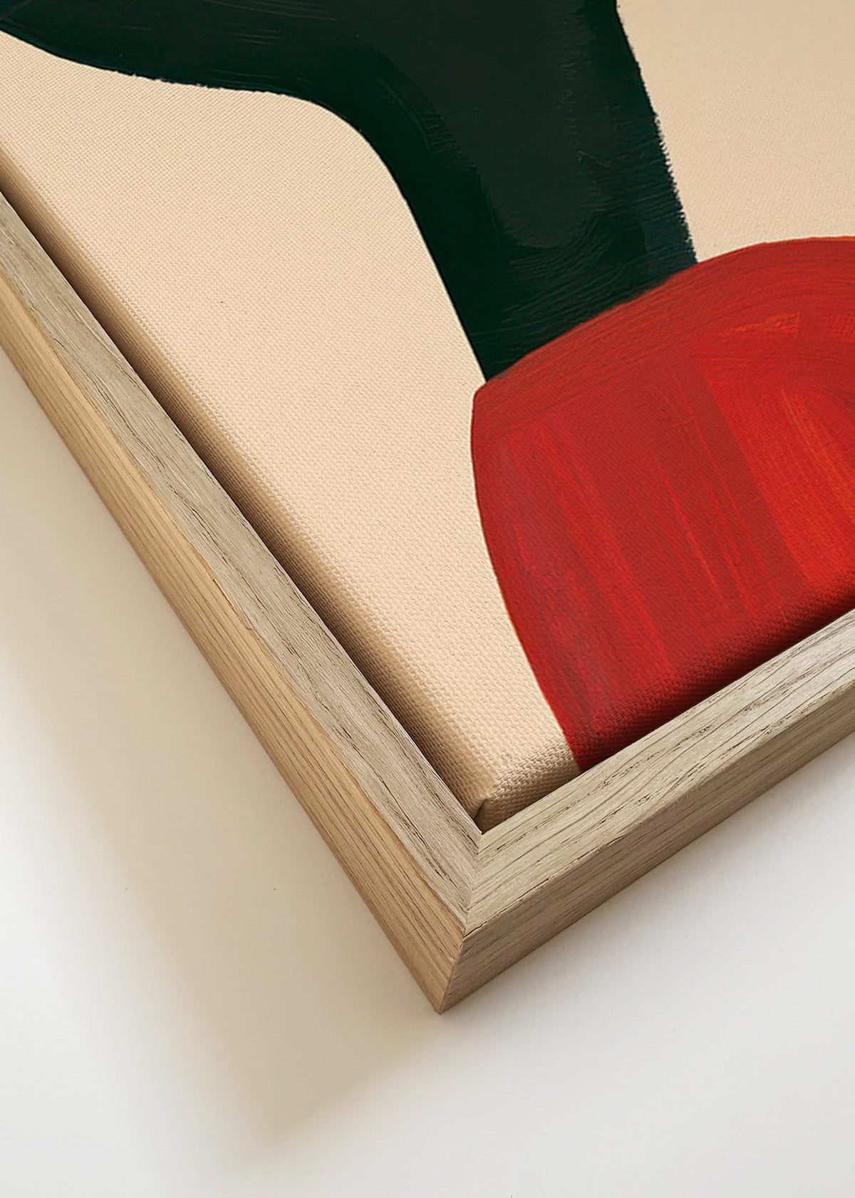 Ilustracja: profil w czerwieni – Canvas detail
