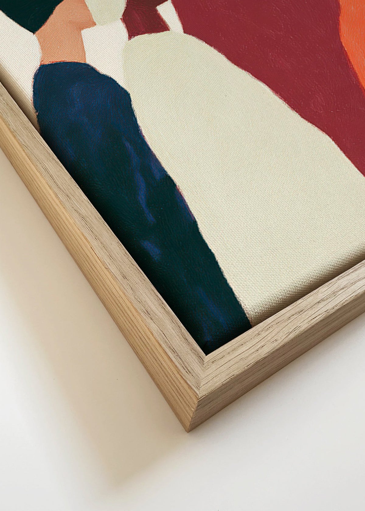Ilustracja: sylwetki w rzędzie – Canvas detail
