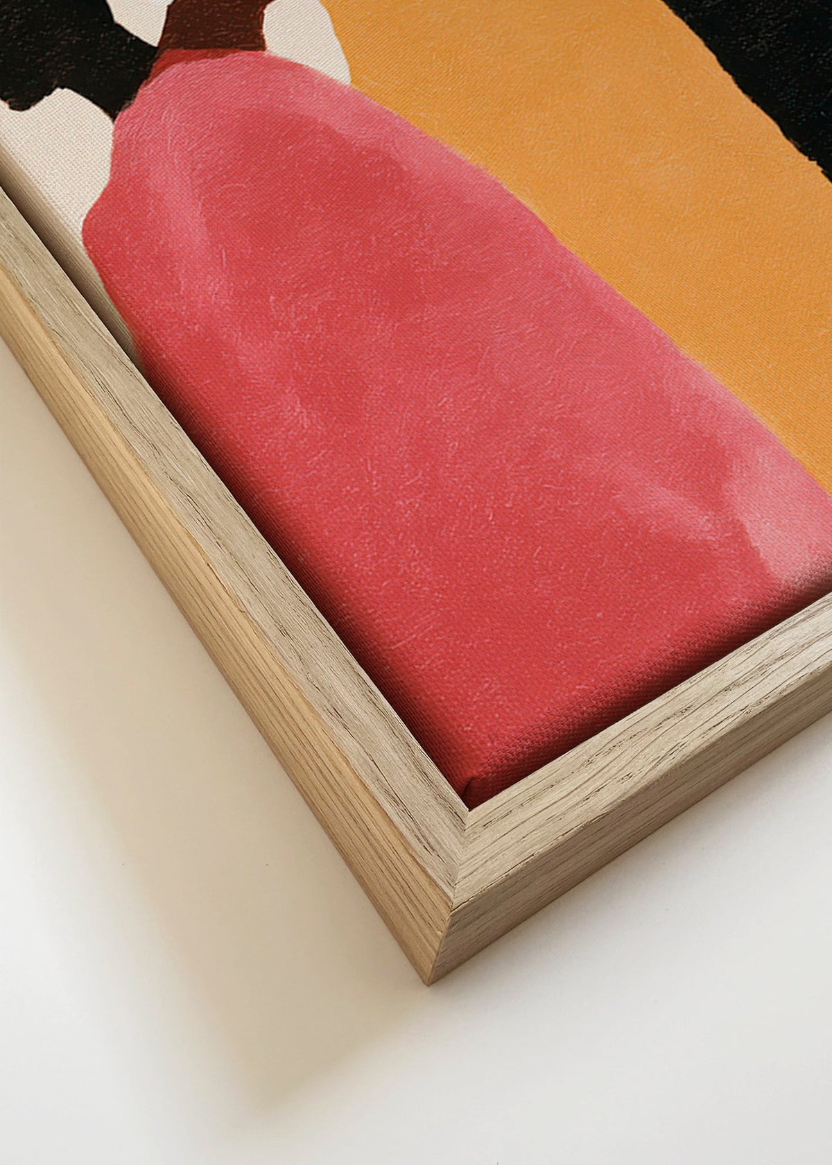 Obraz abstrakcyjny: postacie w rzędzie – Canvas detail
