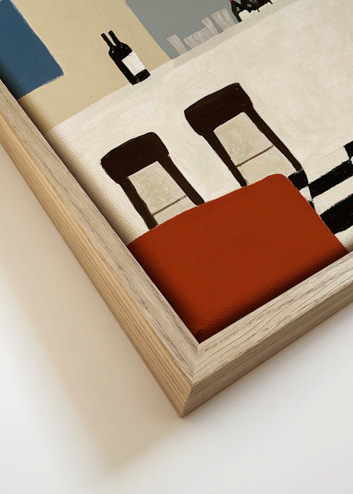 Sztuka do kuchni z łukiem i minimalistycznym barem – Canvas detail