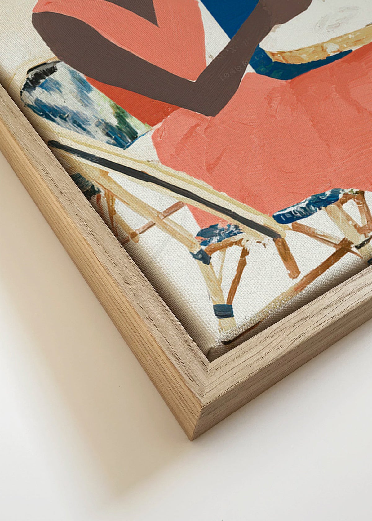 Sztuka do kuchni kobieta z kieliszkiem – Canvas detail