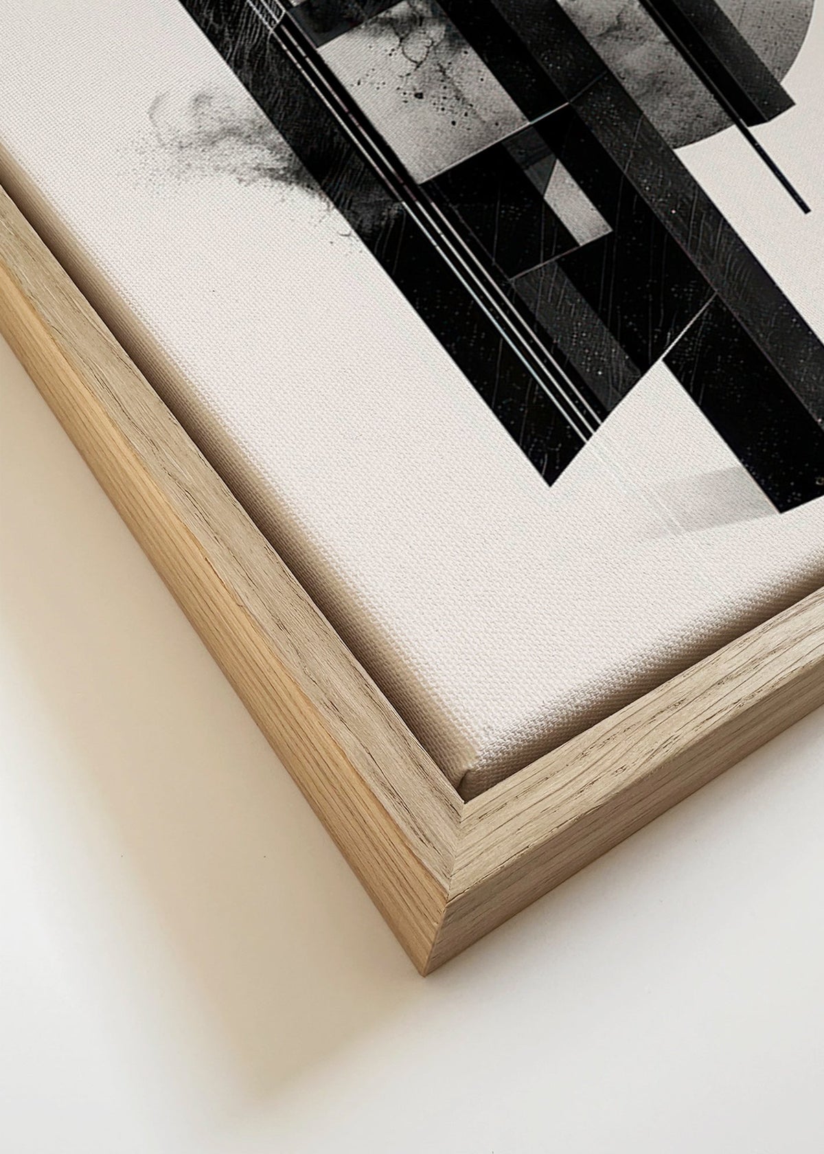 Czarno-biała geometria monolitów – Canvas detail