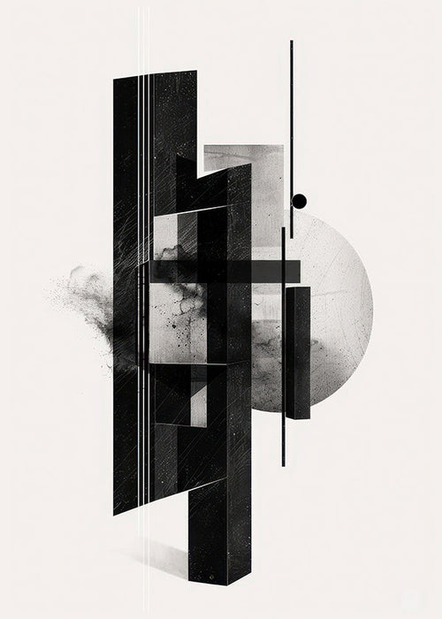Czarno-biała geometria monolitów