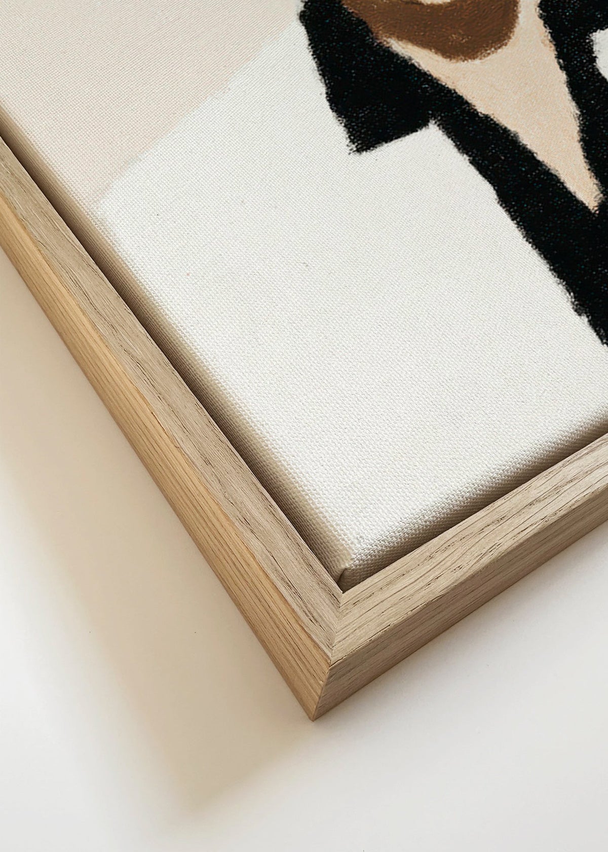 Ilustracja portret minimalistyczny z ikonicznym wyrazem – Canvas detail