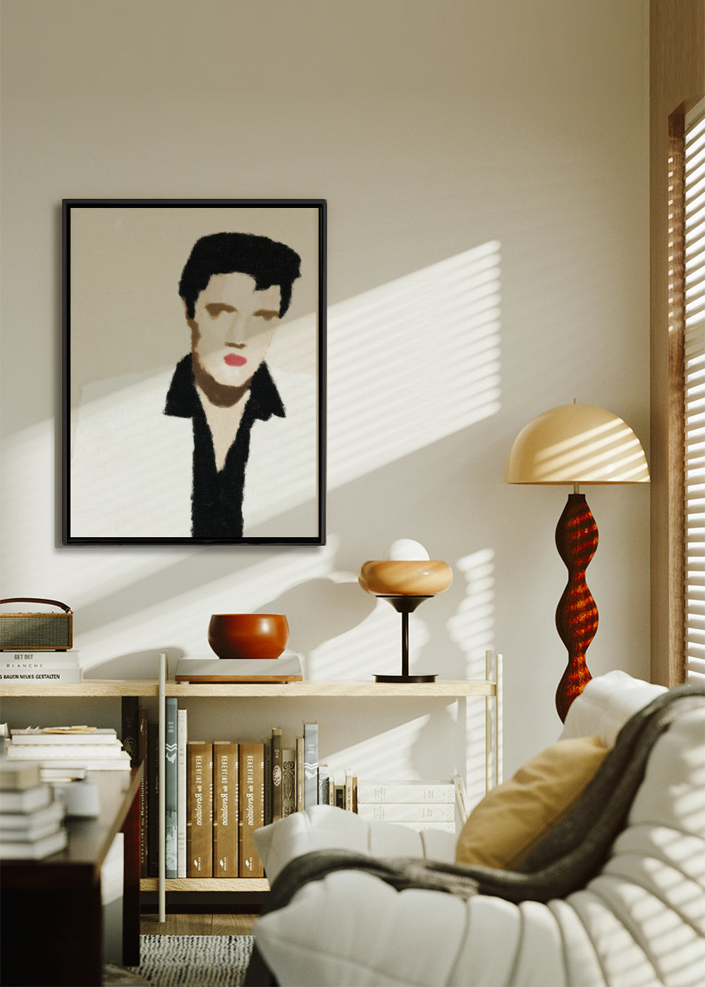 Elvis - Framed canvas in an interior