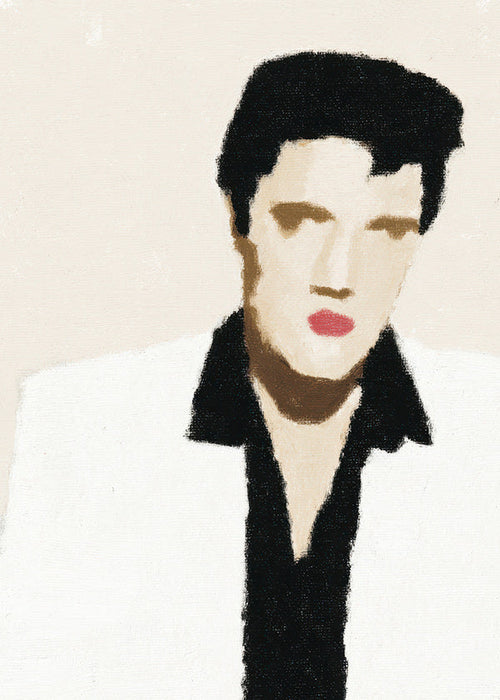 Ilustracja portret minimalistyczny z ikonicznym wyrazem