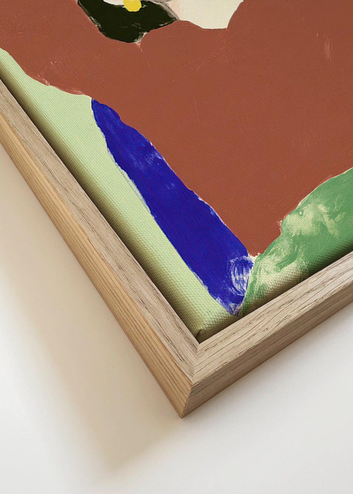 Ilustracja leżącej postaci o spokojnym geście – Canvas detail