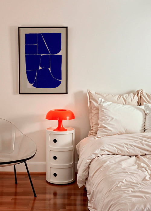Plakat geometryczny z indygo blokami – Product1