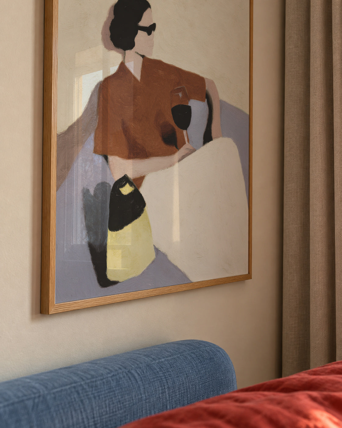 Golden Hour Sip - Framed poster detail