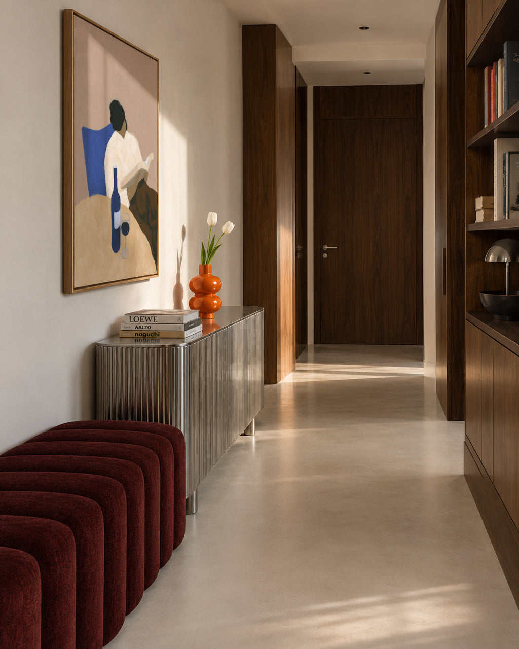 The Reader - Framed canvas in an interior