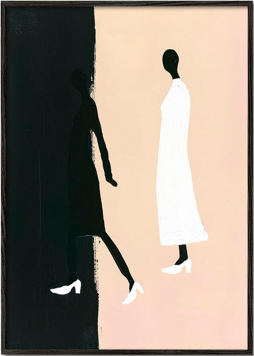 Ilustracja minimalnych sylwetek – Black Frame