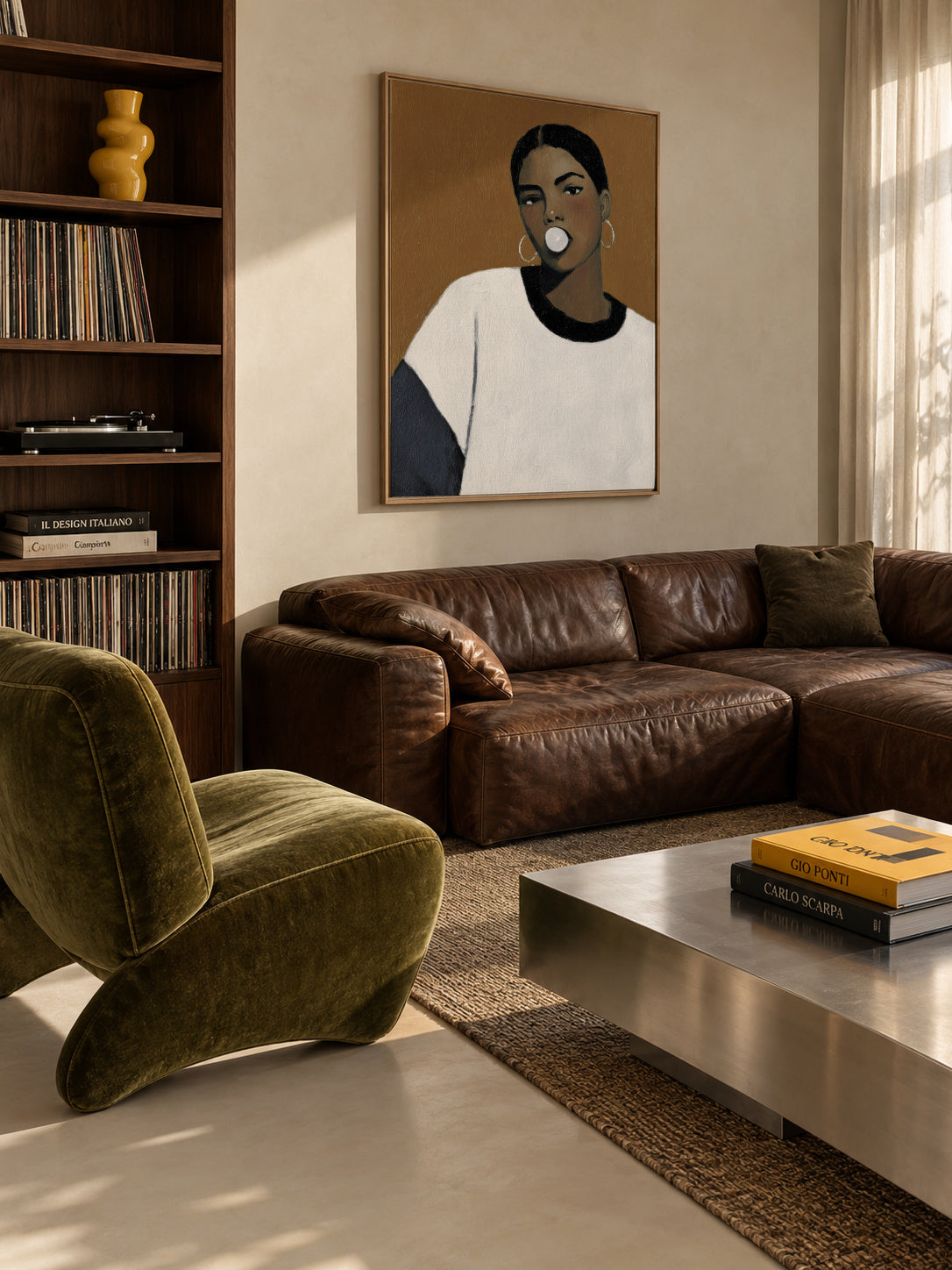 Bold Beauty - Framed canvas in an interior