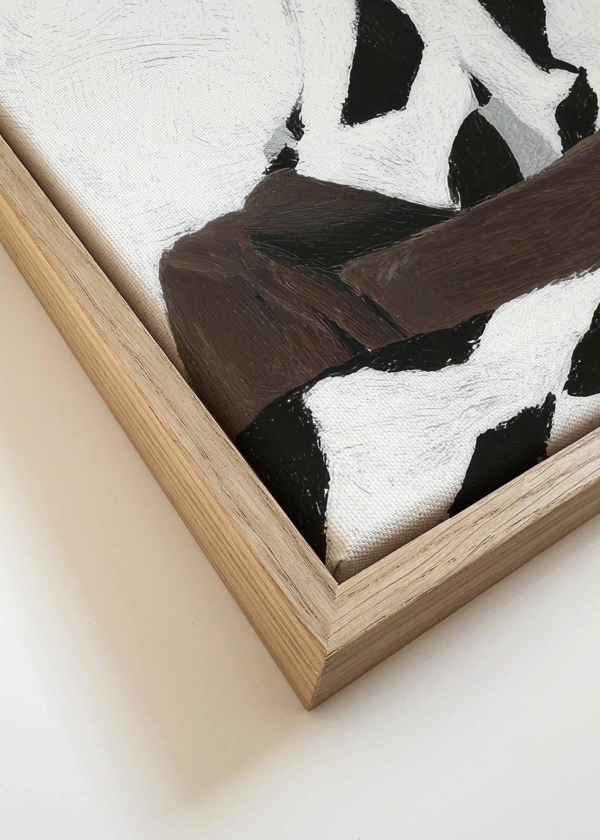 Checked Dress Summer - Framed canvas detail