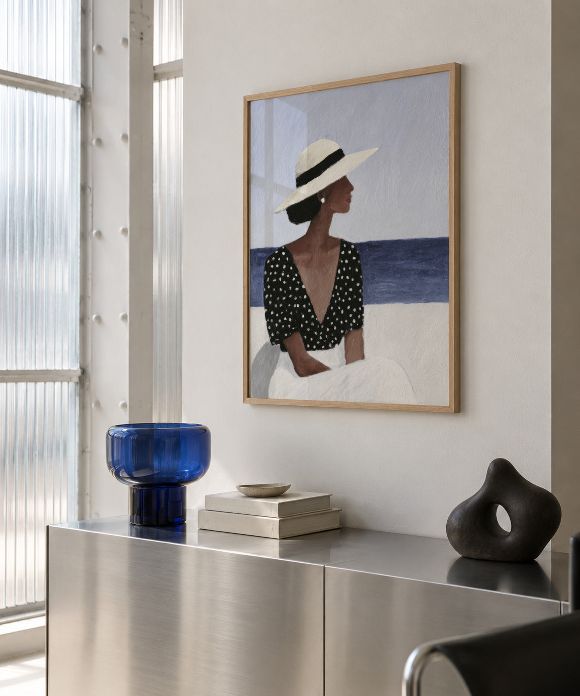 White Hat Horizon - Framed poster in an interior
