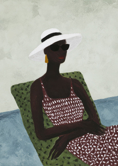 Elegancka ilustracja postaci odpoczywającej