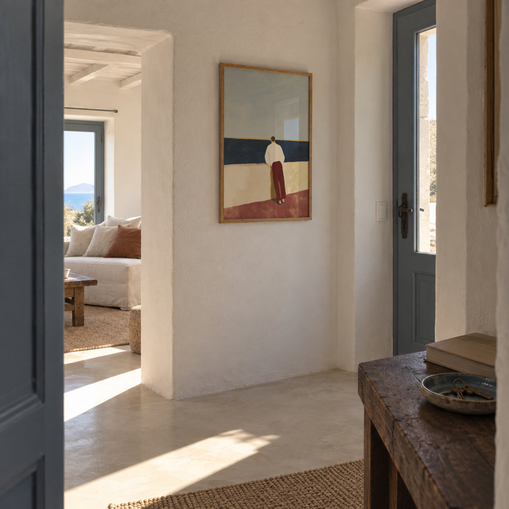 Horizon Figure - Framed poster in an interior