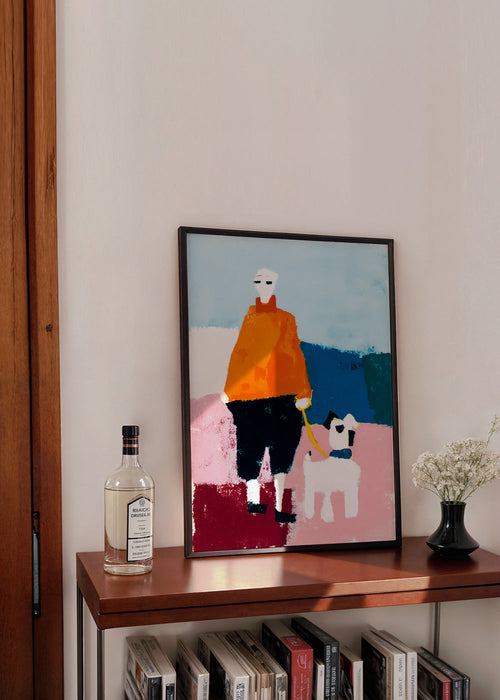 Ilustracja poranny spacer z psem – Product1