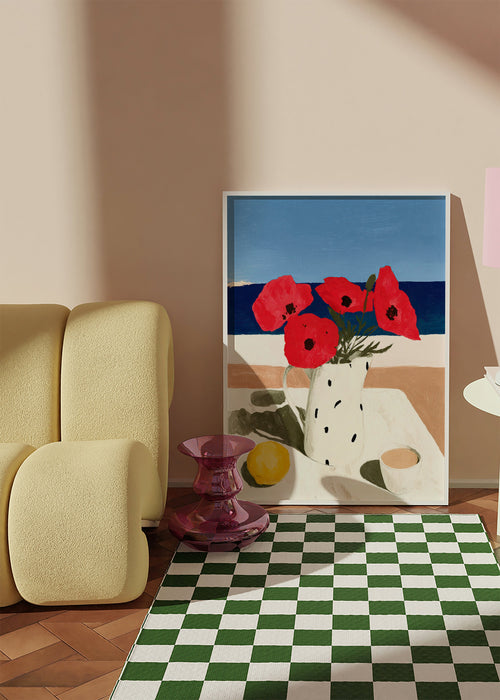 Plakat botaniczny maki nad morzem – Product1