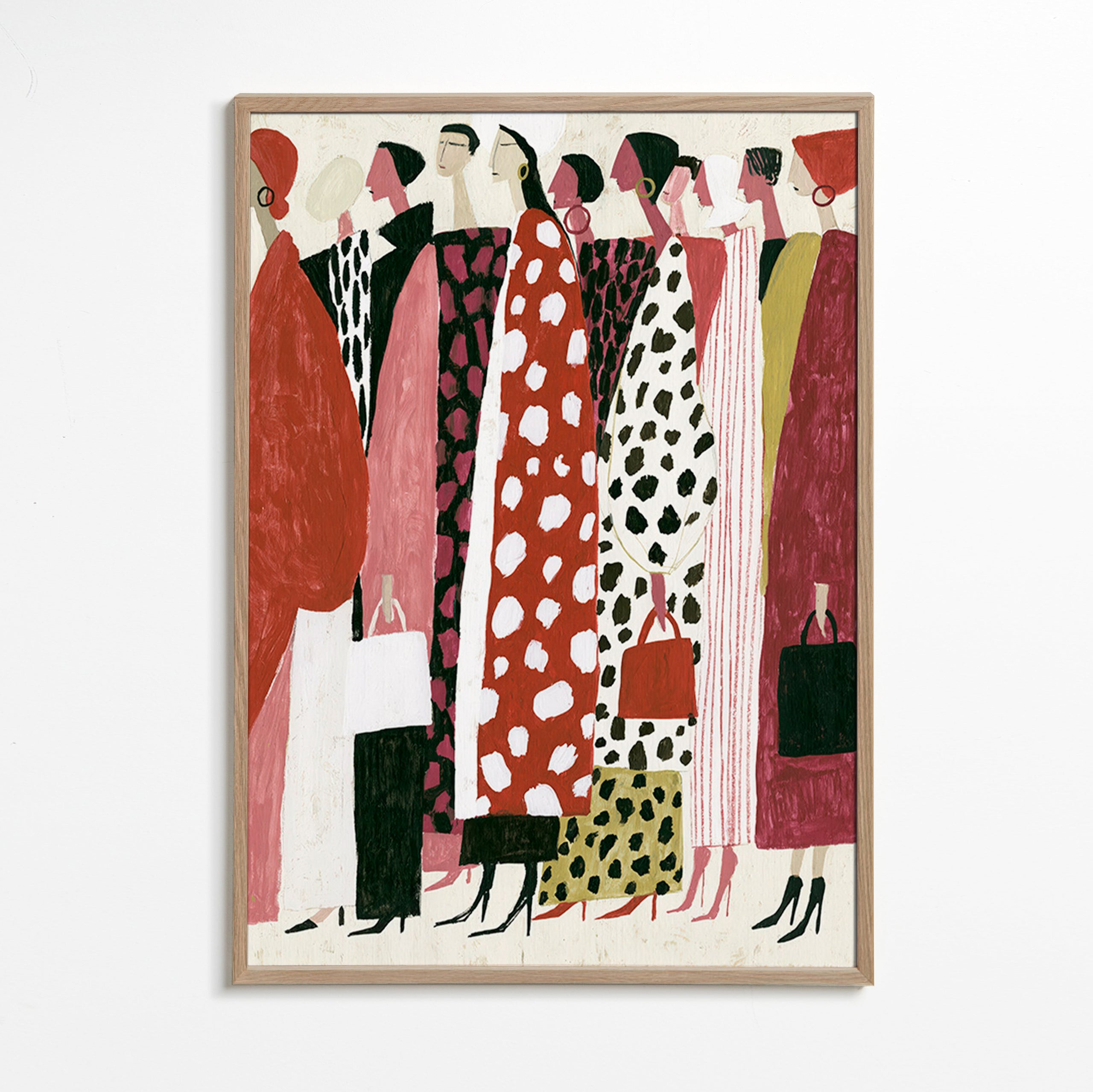 Ilustracja mody: parada stylizowanych profili