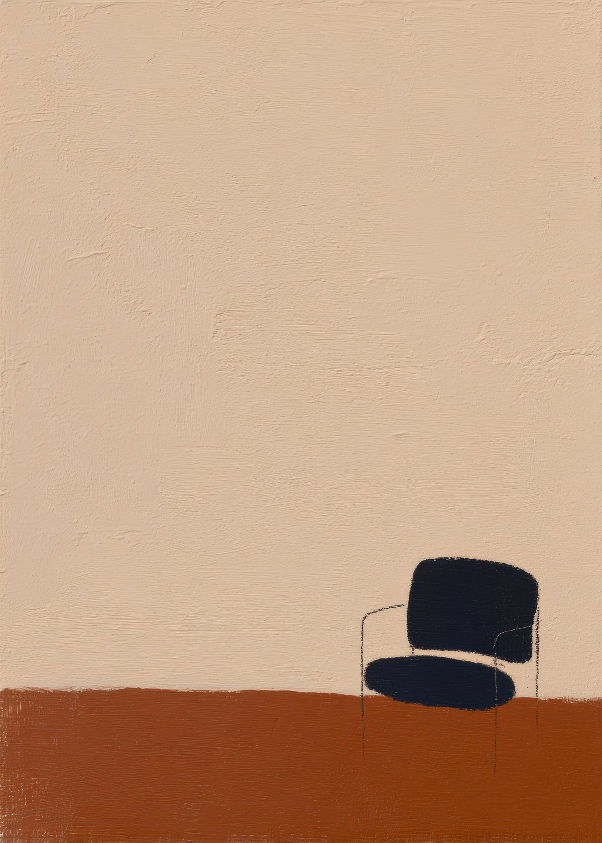 Earthy chair - Unframed art print
