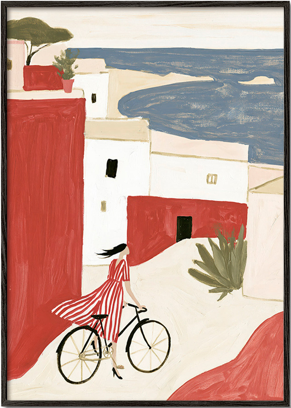 Ilustracja roweru nadmorskiego