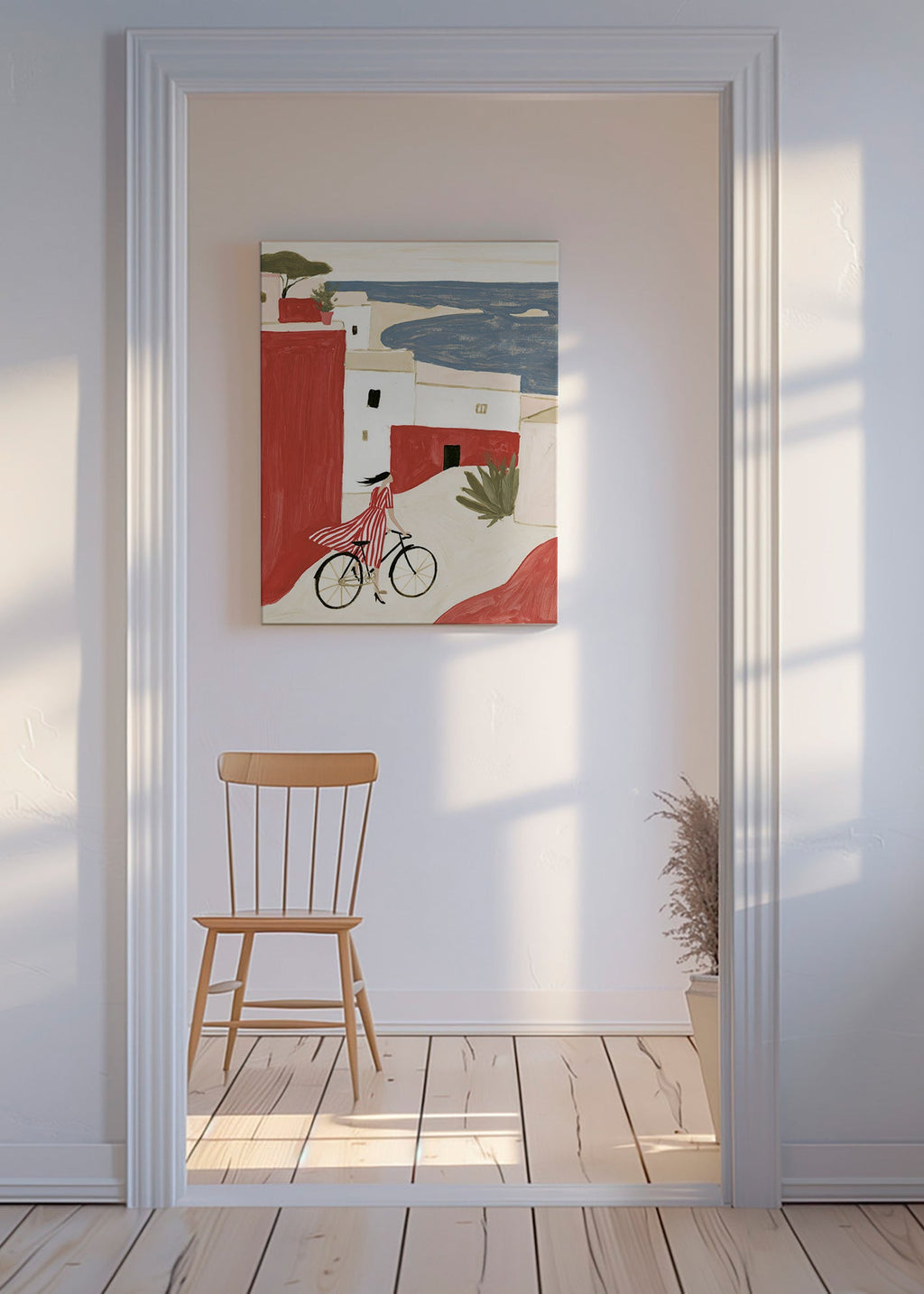 Ilustracja roweru nadmorskiego