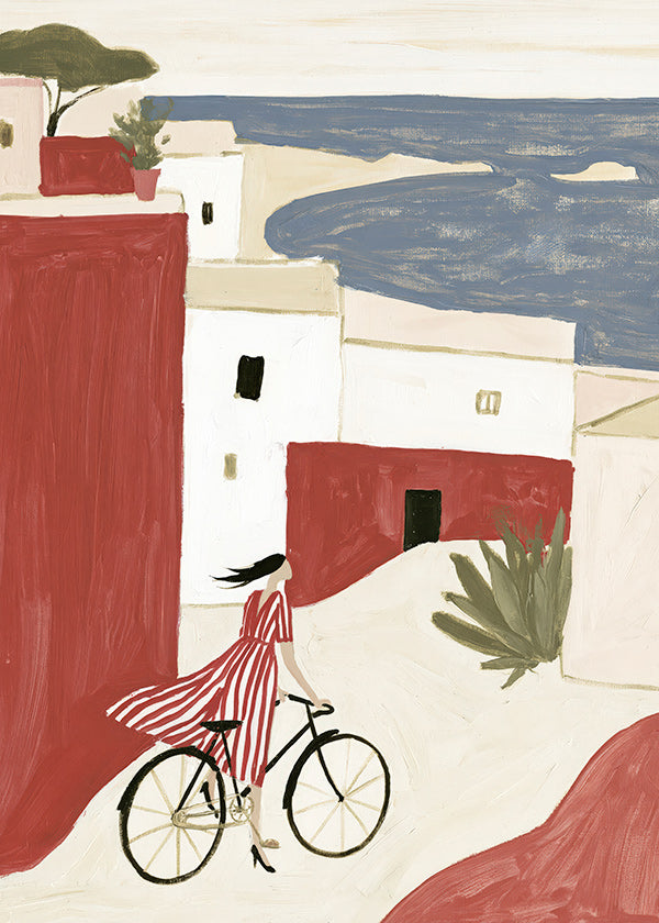 Ilustracja roweru nadmorskiego