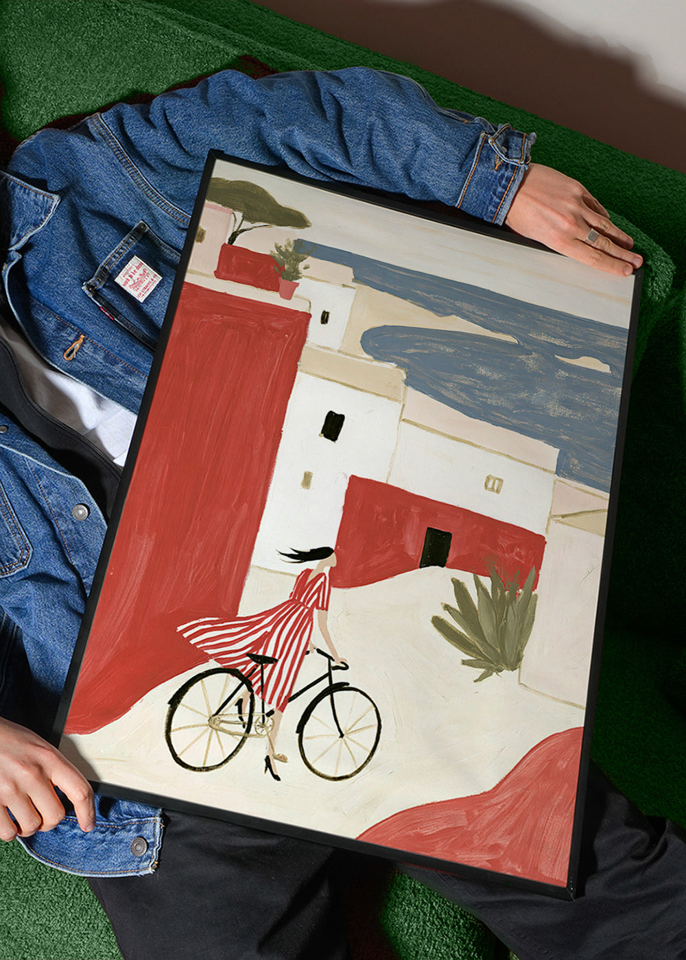 Ilustracja roweru nadmorskiego