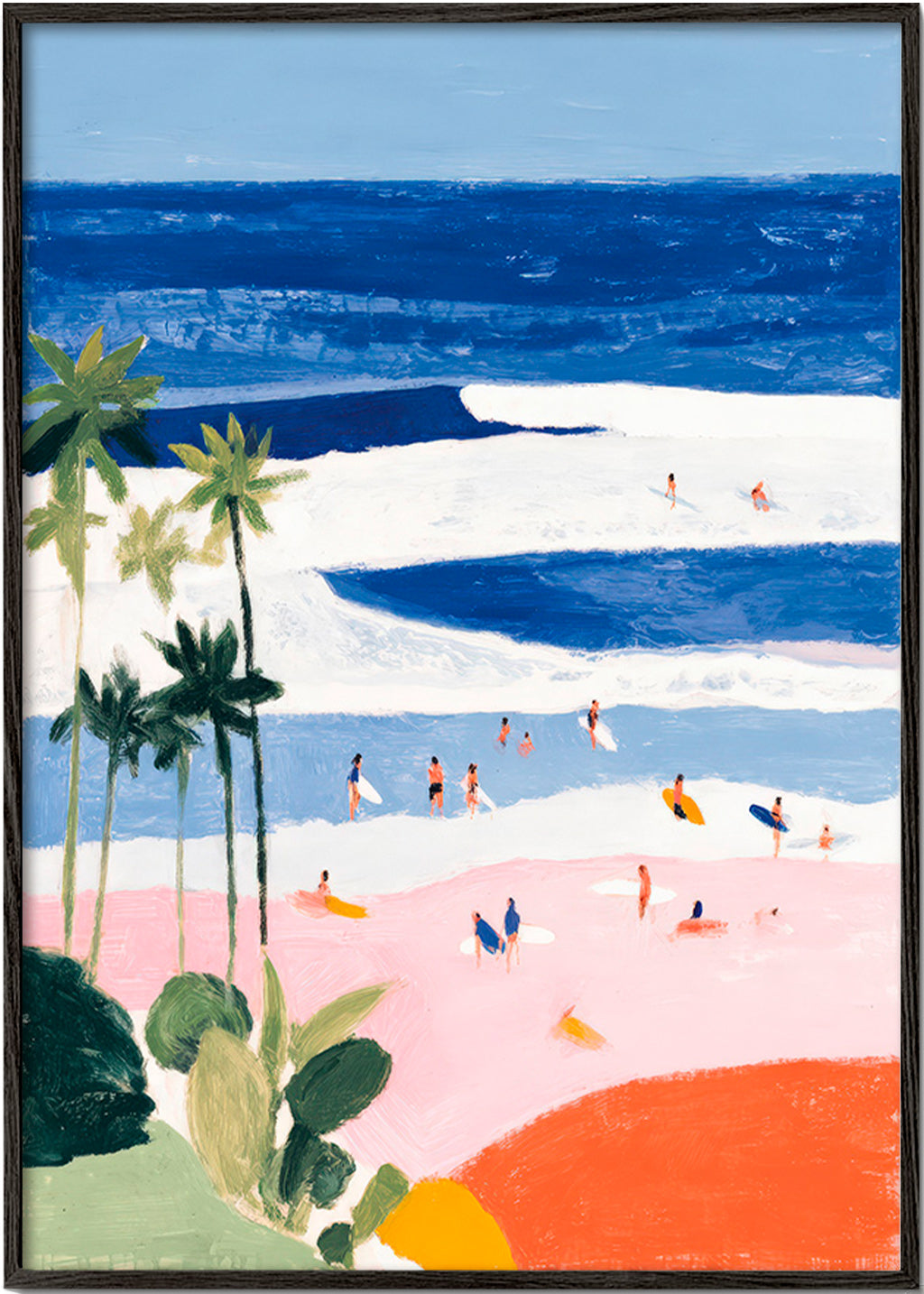 Cuadro de paisaje plaża i surf