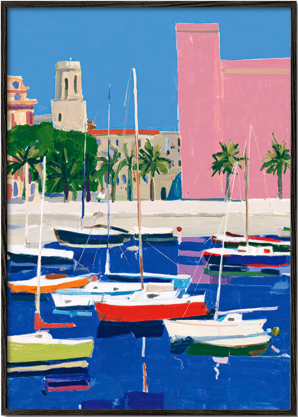 Port w pastelowych tonach