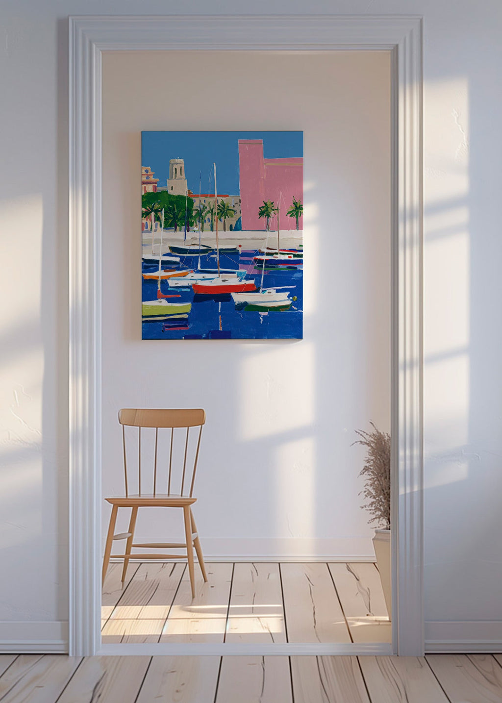 Port w pastelowych tonach