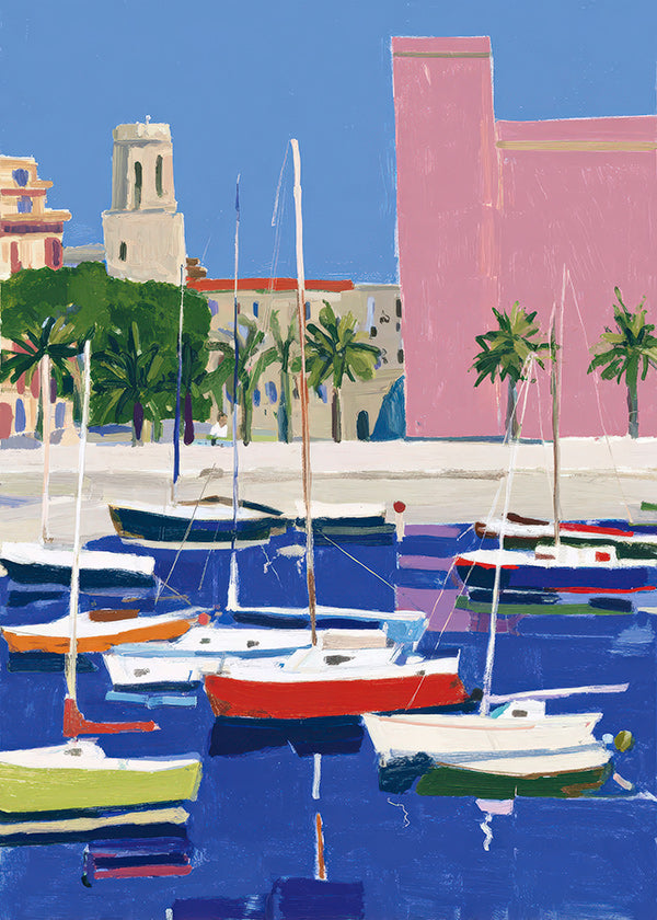 Port w pastelowych tonach