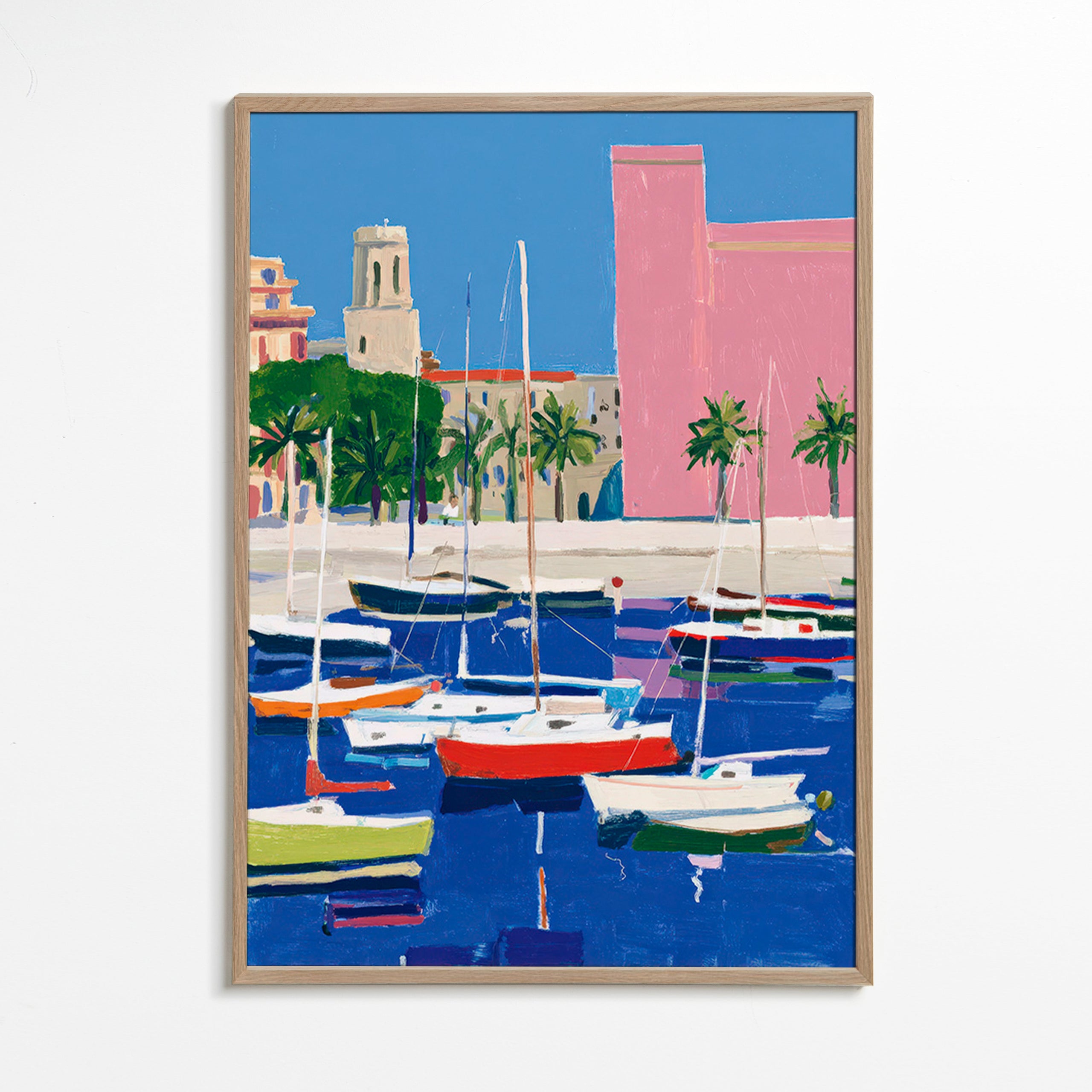 Port w pastelowych tonach