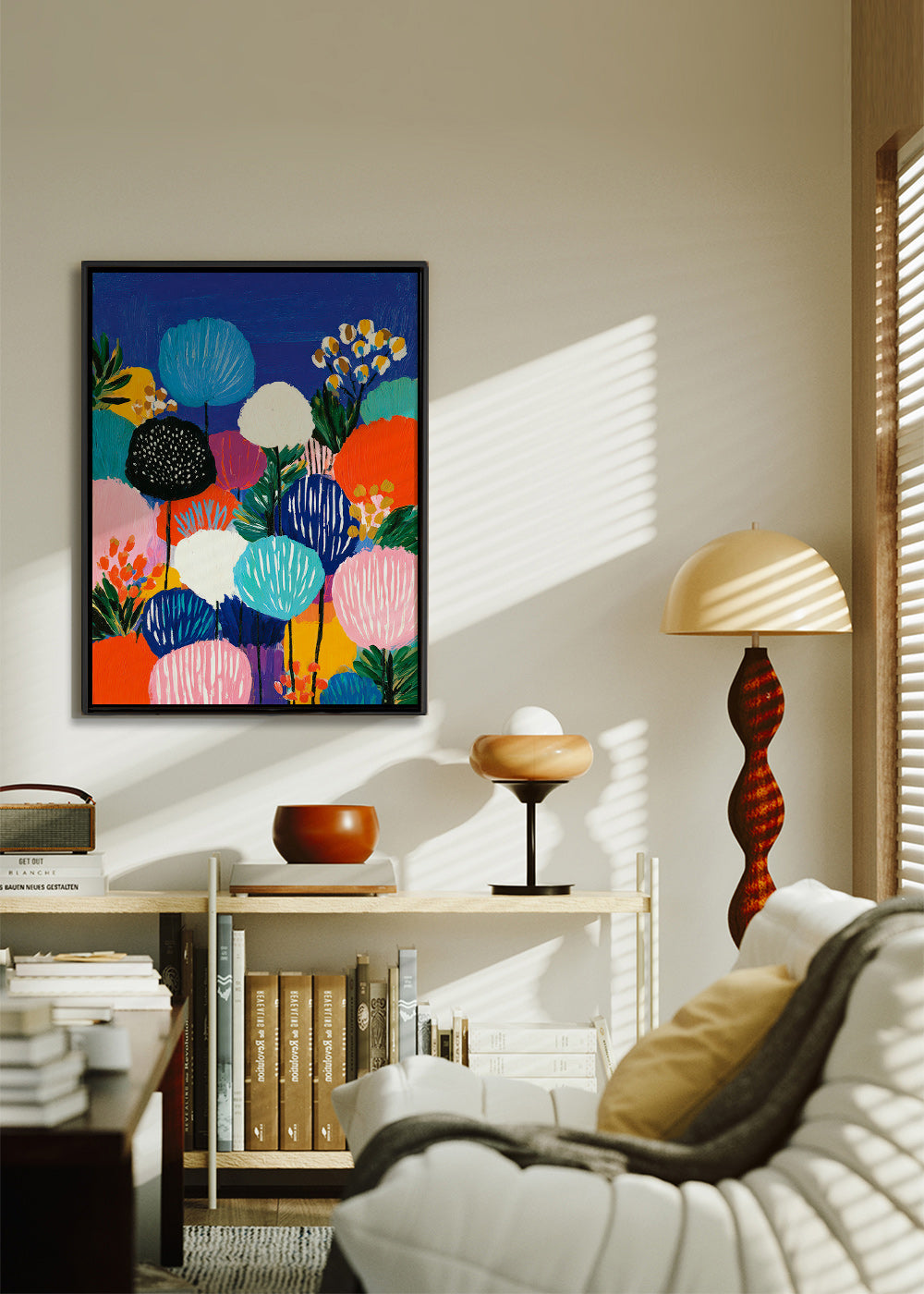 Plakat botaniczny kolorowy bukiet
