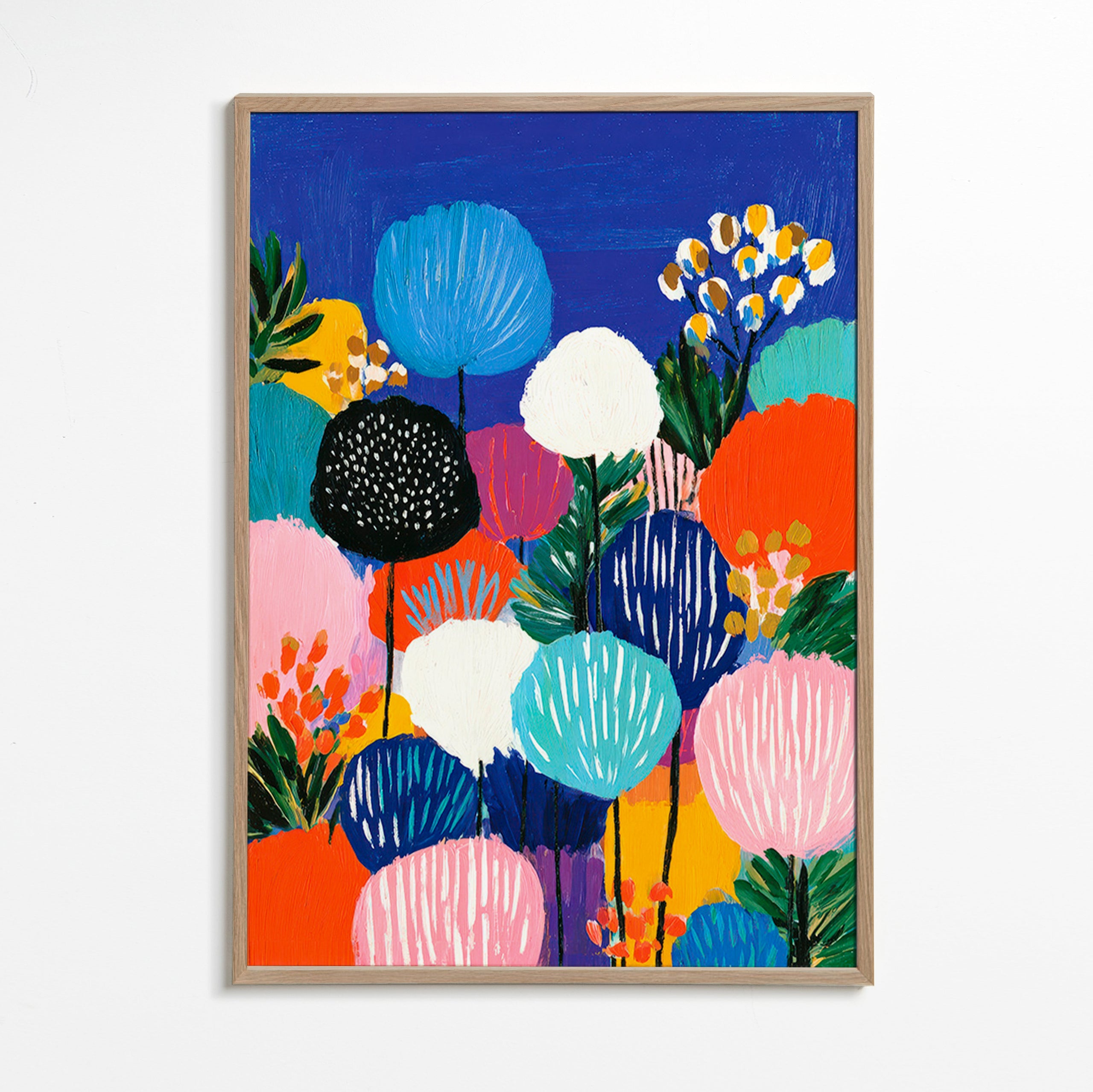 Plakat botaniczny kolorowy bukiet