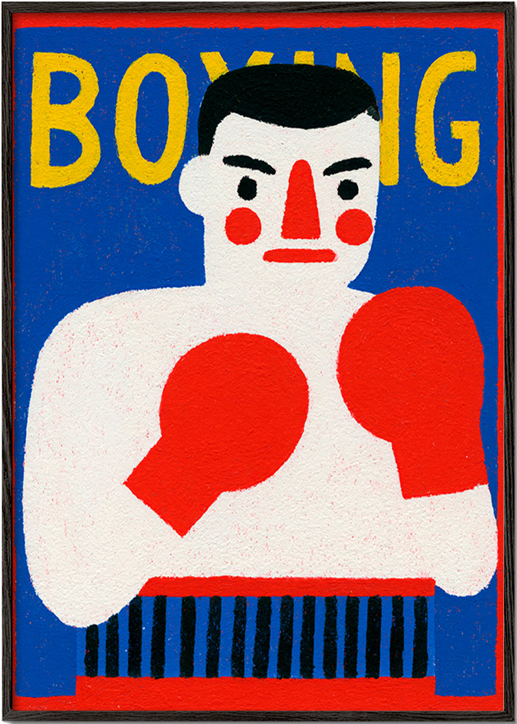 Sztuka sportu: ilustracja boksera