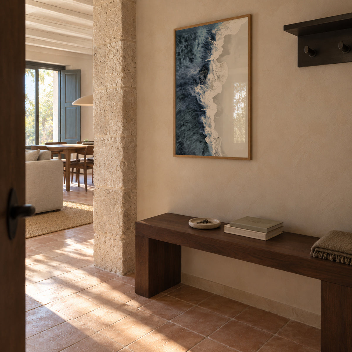Atlantic Foam - Framed poster in an interior