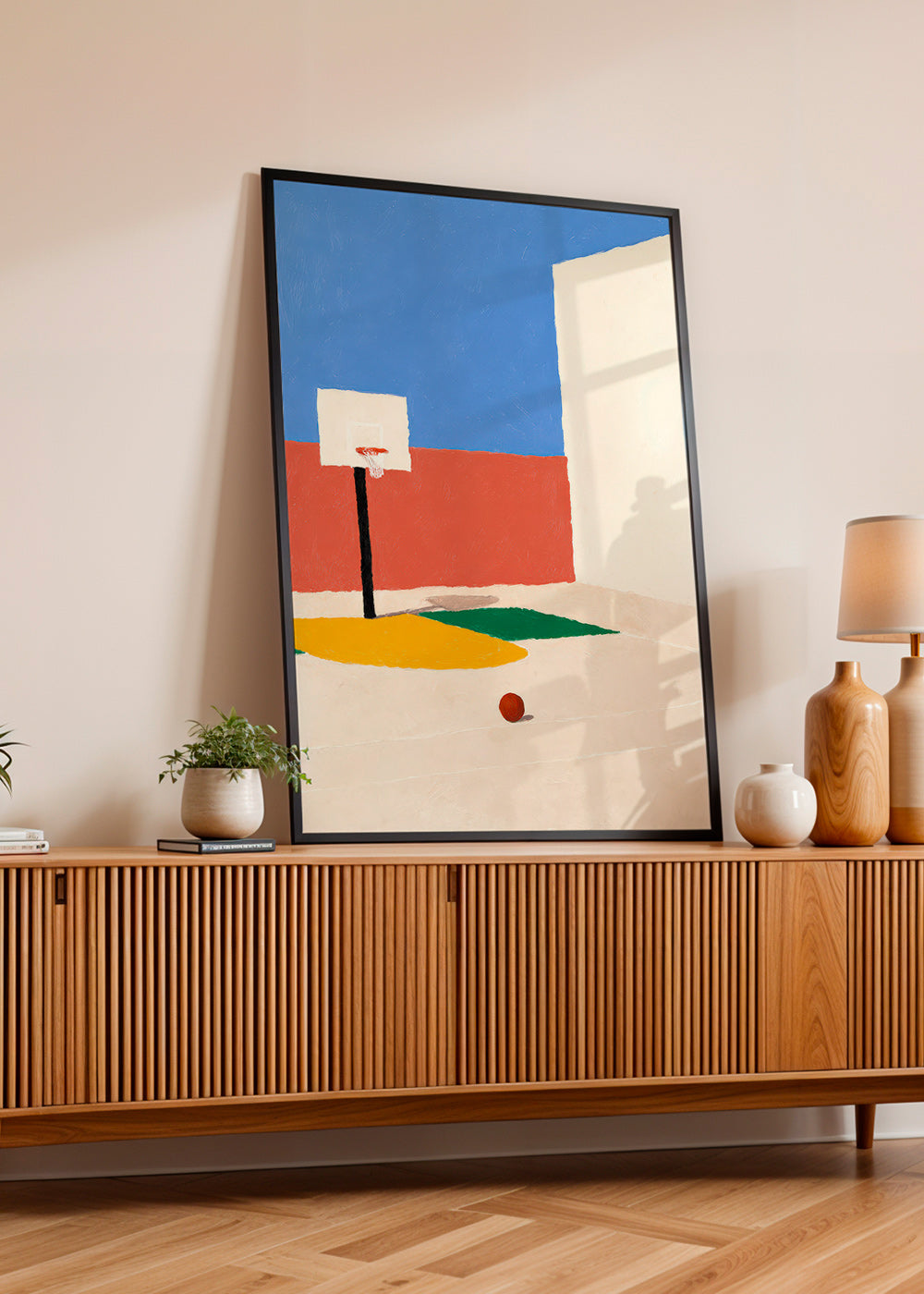 Sztuka sportowa: minimalne boisko z piłką