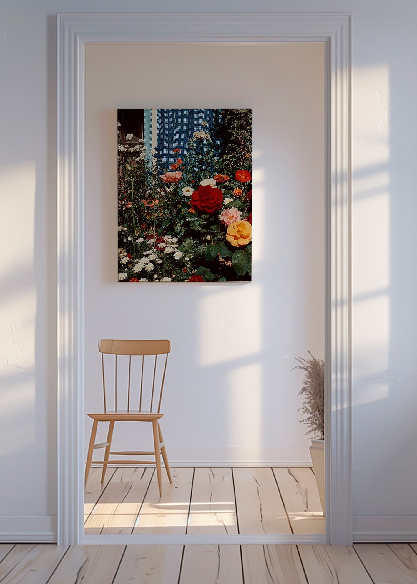 Plakat botaniczny: ogród w rozkwicie