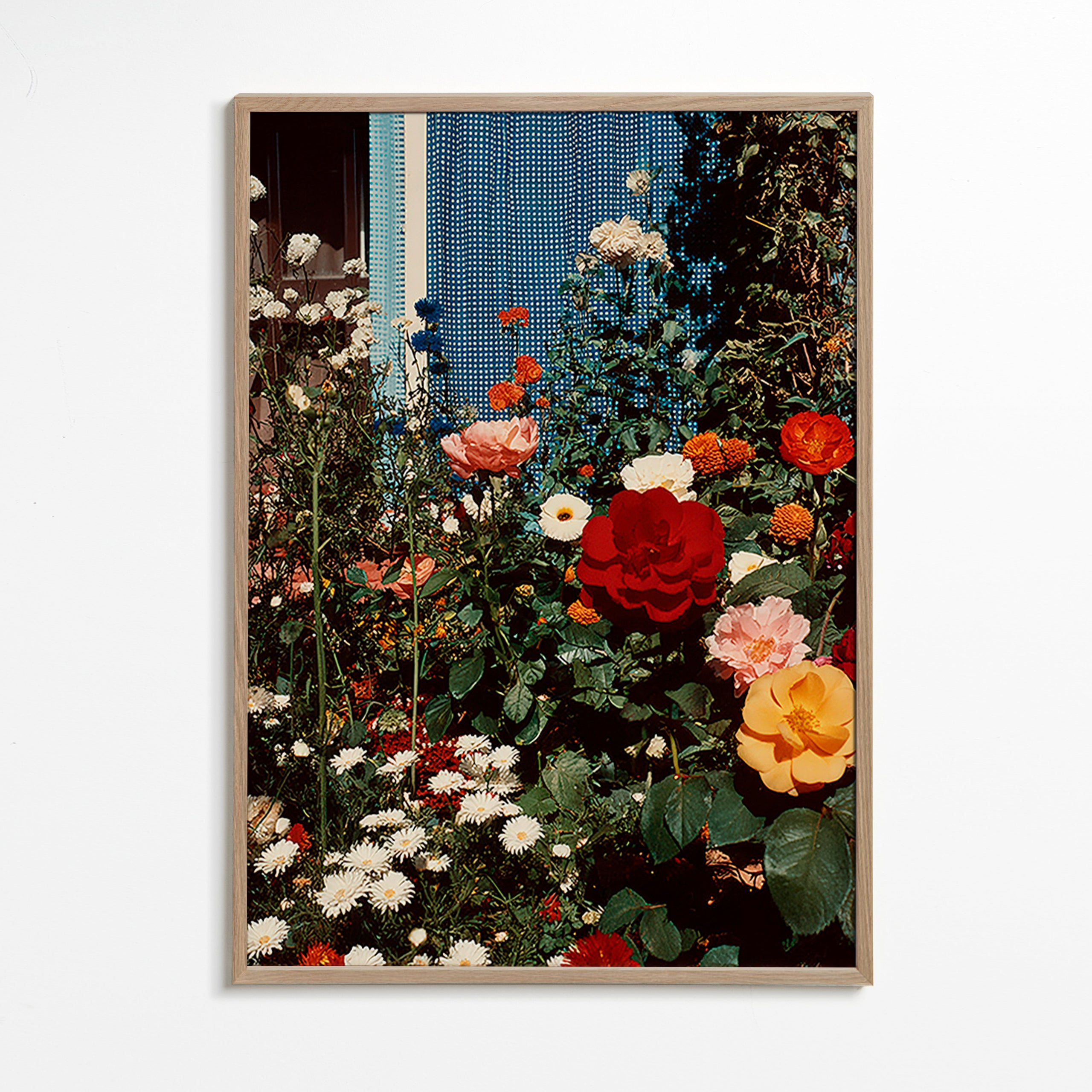 Plakat botaniczny: ogród w rozkwicie
