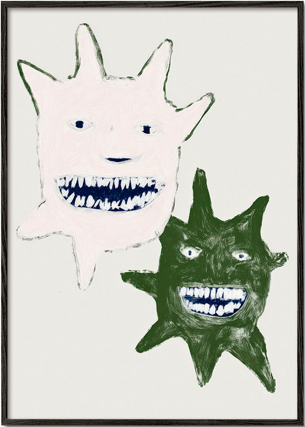 Ilustracja bliźniaczych potworów