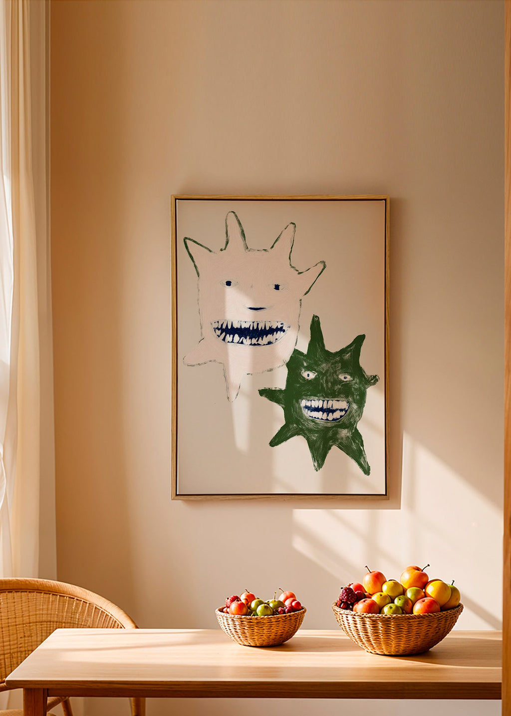 Ilustracja bliźniaczych potworów