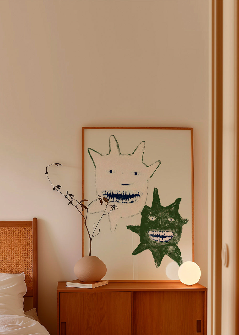 Ilustracja bliźniaczych potworów