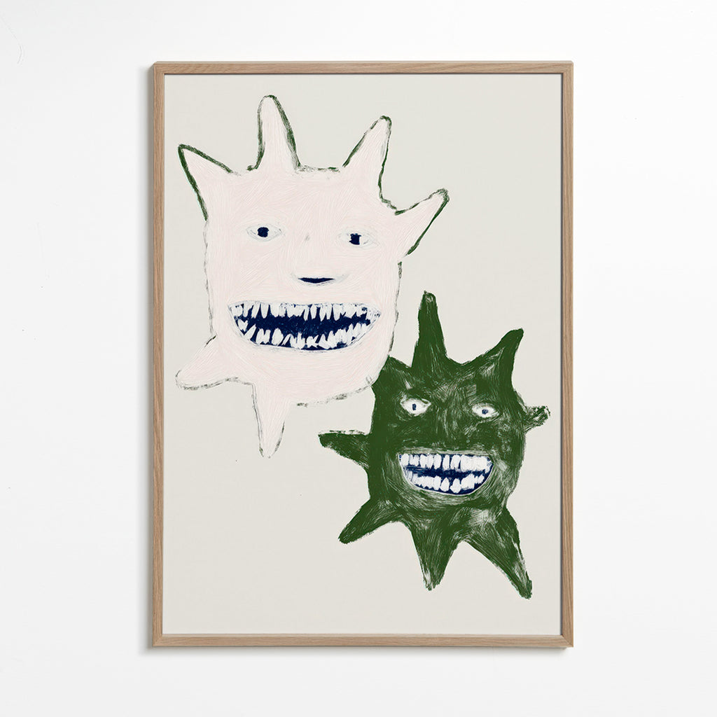 Ilustracja bliźniaczych potworów