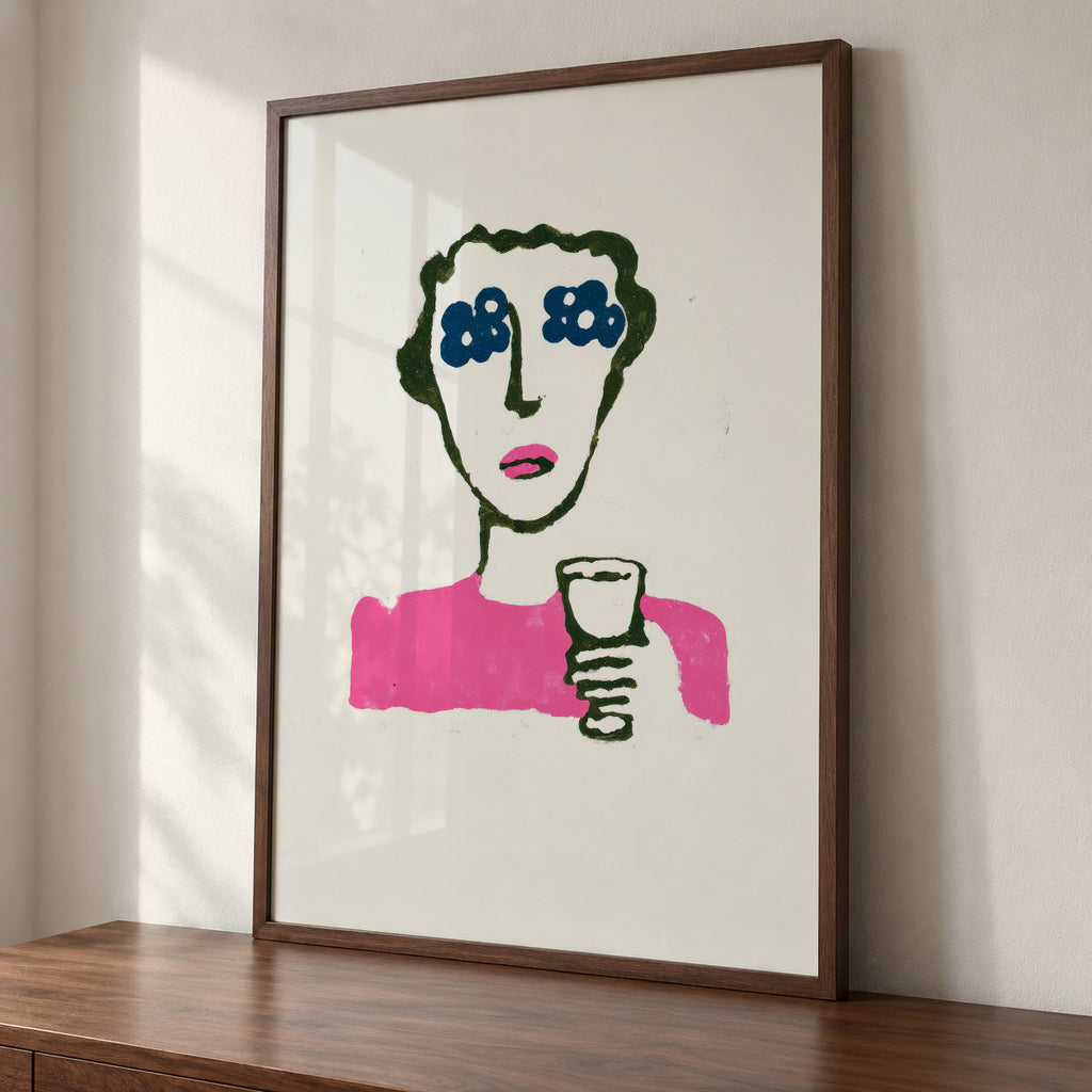 Flower Eyes - Framed poster detail