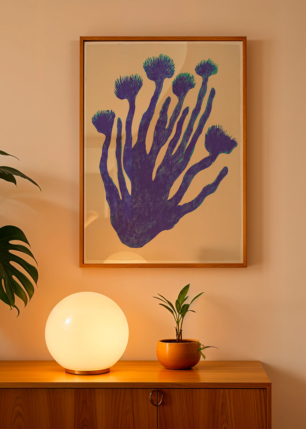 Plakat botaniczny Indigo Coral