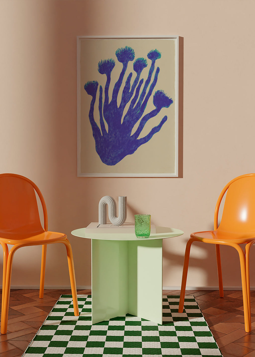 Plakat botaniczny Indigo Coral