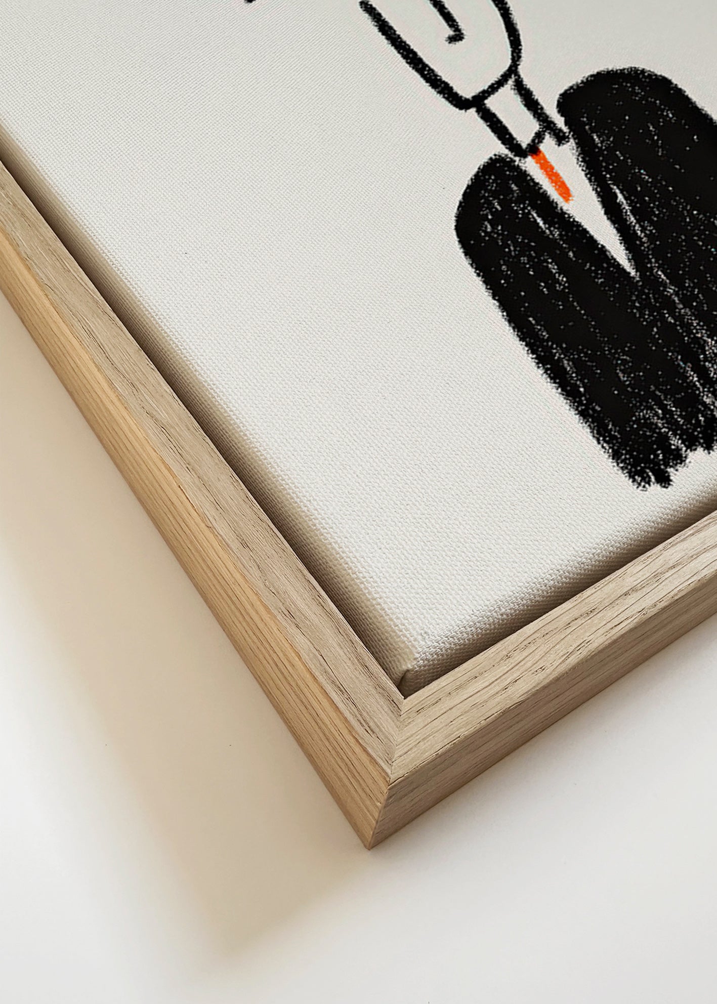 Minimalistyczna ilustracja postaci z dymem